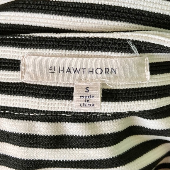 Women’s size small 41 Hawthorn gently used black and white striped pencil skirt - Picture 4 of 6